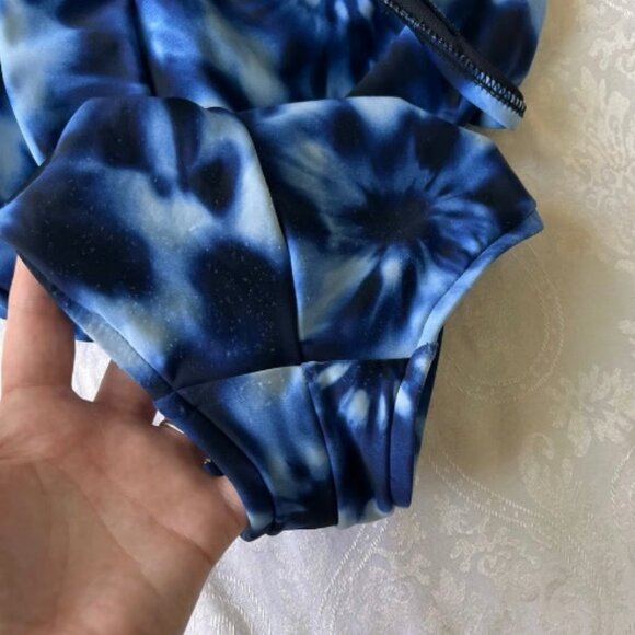 Aqua Green- One piece swimsuit- Blue & Black- L/XL - Picture 6 of 7